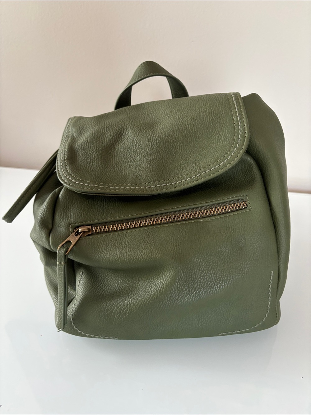 New! Universal Thread Olive Green Women's Leather Backpack Bag